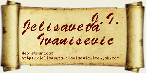 Jelisaveta Ivanišević vizit kartica